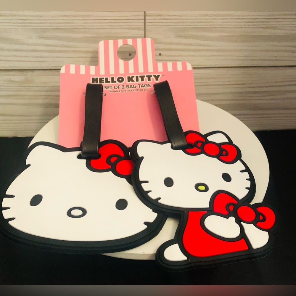 Hello Kitty luggage bag tags travel exclusive BNWT VHT TikTok viral